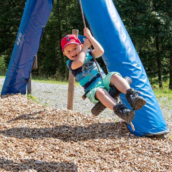 Picture Boy at the playground - to the picture